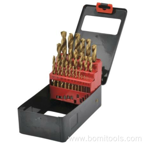 Ground Titanium HSS Drill Bit Set for Metal